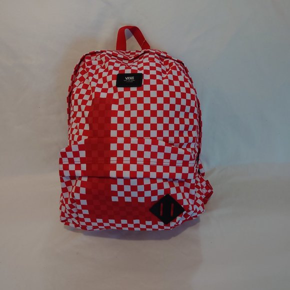 Vans Old Skool III Red/White Checker Backpack (Custom) - Picture 1 of 6